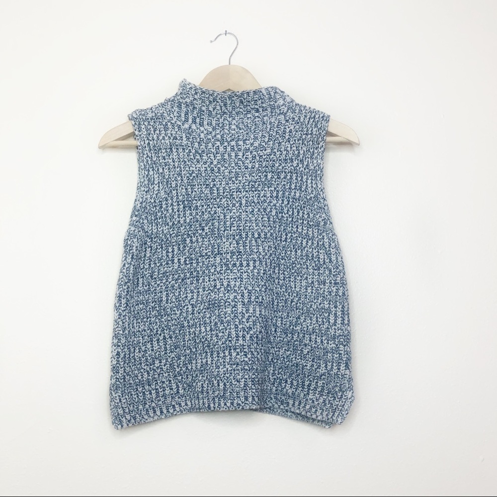 Madewell Veranda sleeveless mock neck sweater
